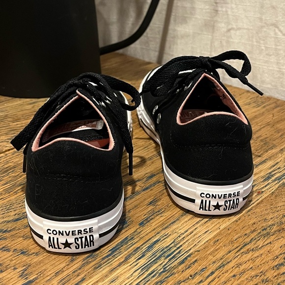 🖤 Converse All Star Junior Sneakers – Black & Pink – Size US 1 - Picture 5 of 8